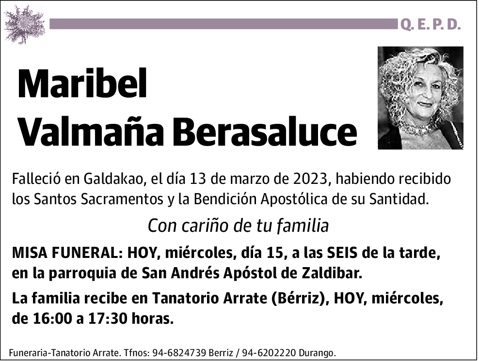 Maribel Valmaña Berasaluce