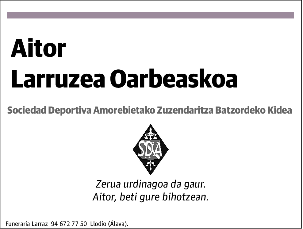 Aitor Larruzea Oarbeaskoa