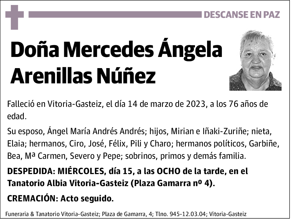 Mercedes Ángela Arenillas Núñez