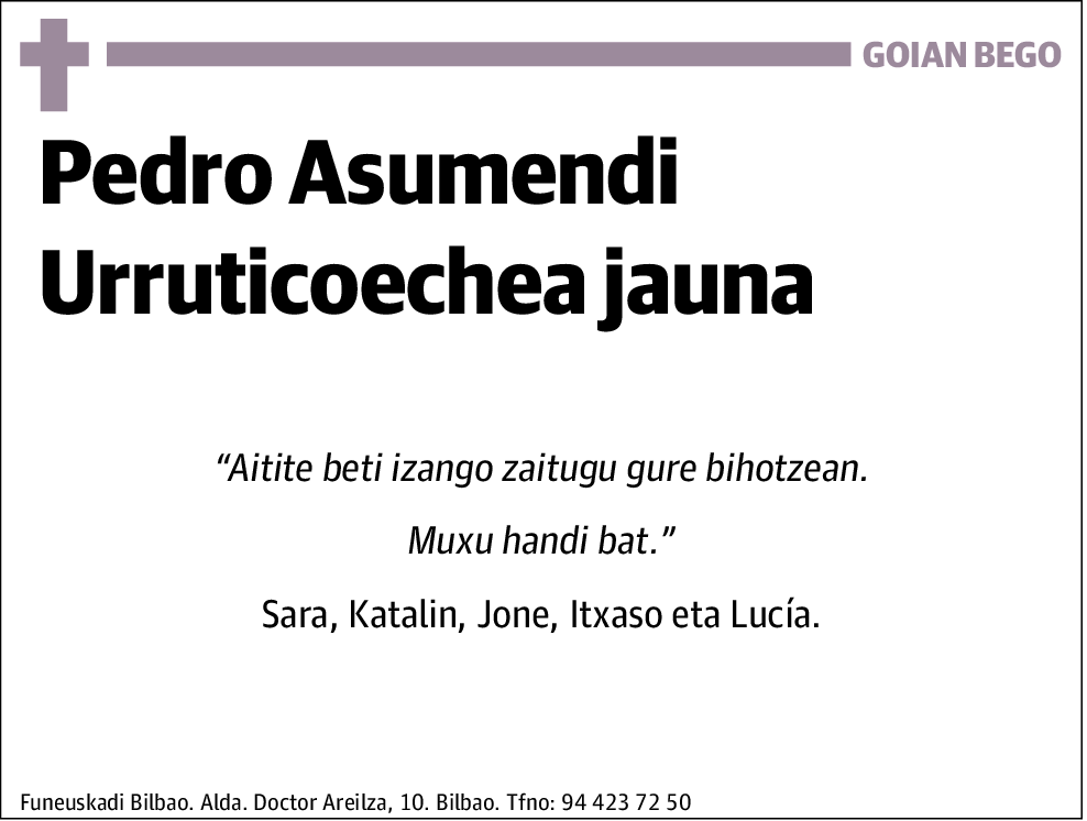 Pedro Asumendi Urruticoechea