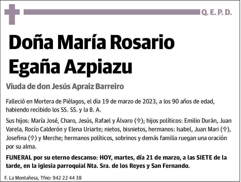 María Rosario Egaña Azpiazu