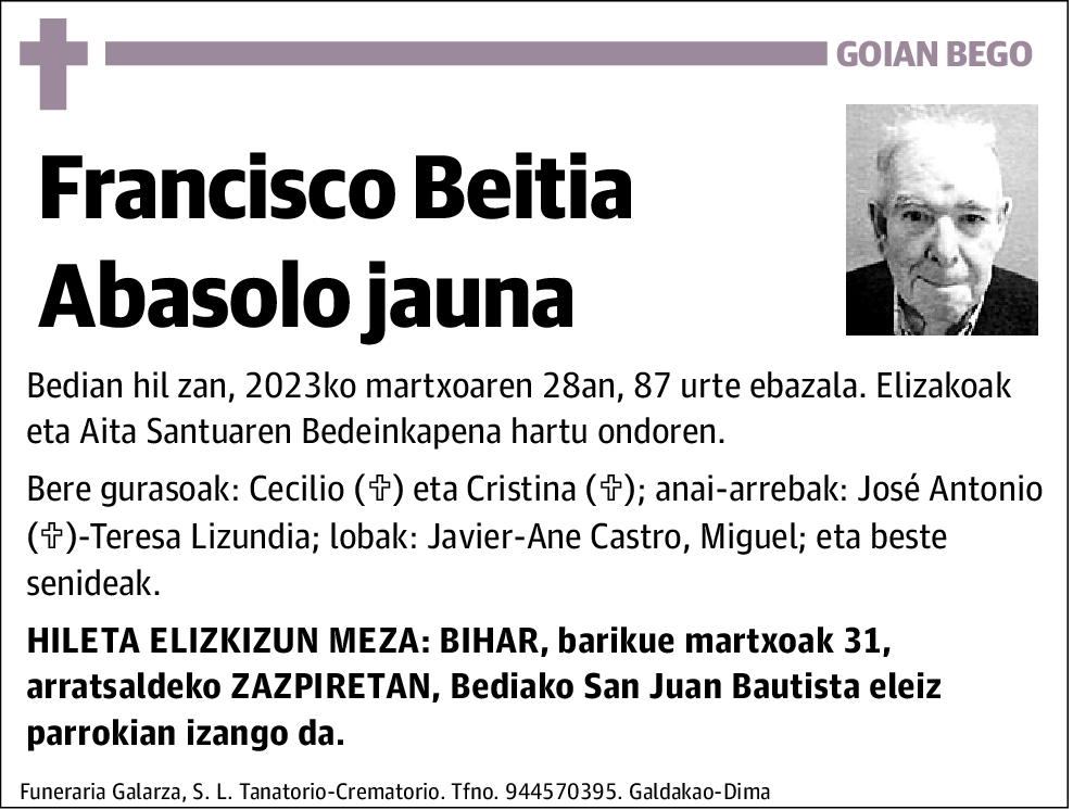 Francisco Beitia Abasolo