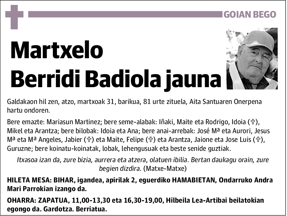 Martxelo Berridi Badiola