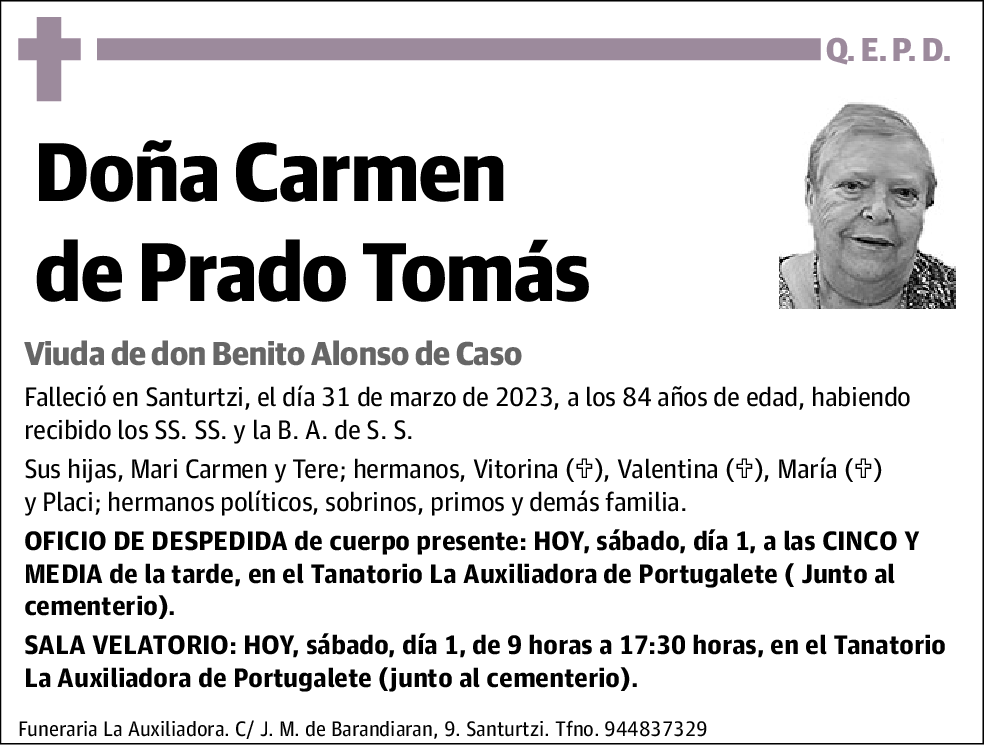 Carmen de Prado Tomás