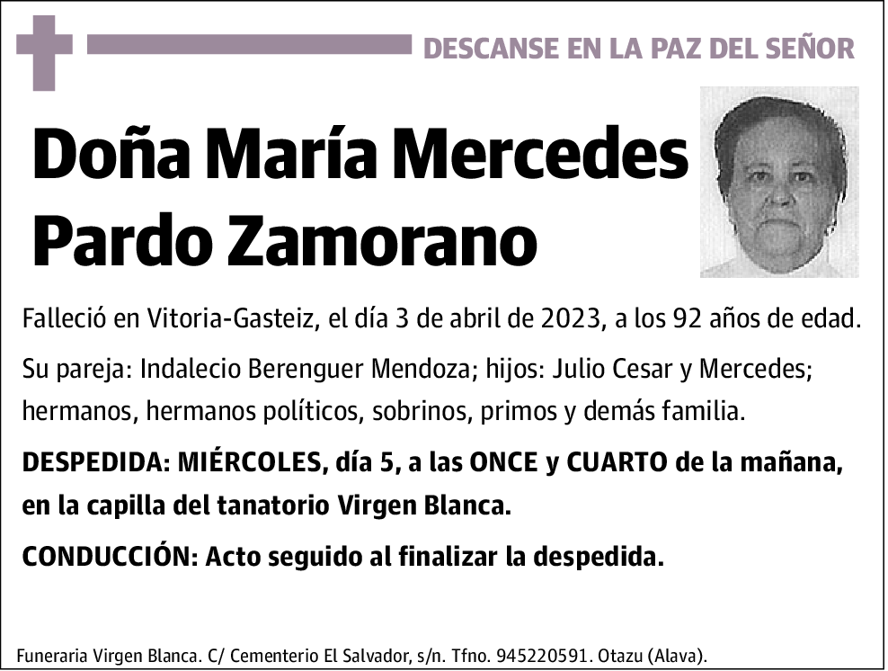 María Mercedes Pardo Zamorano