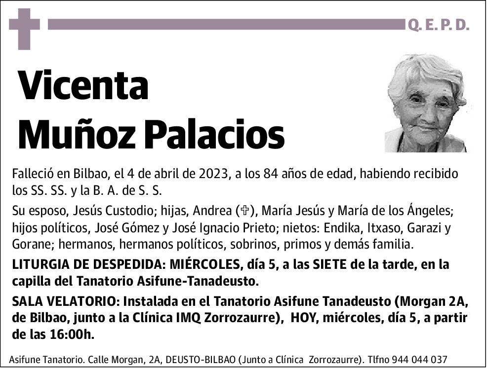 Vicenta Muñoz Palacios