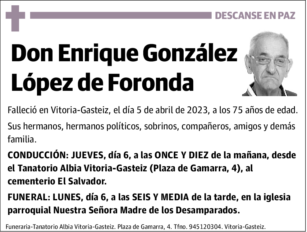 Enrique González López de Foronda