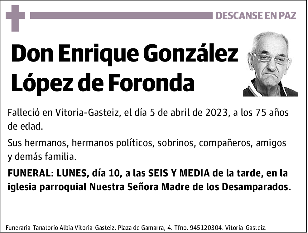 Enrique González López de Foronda
