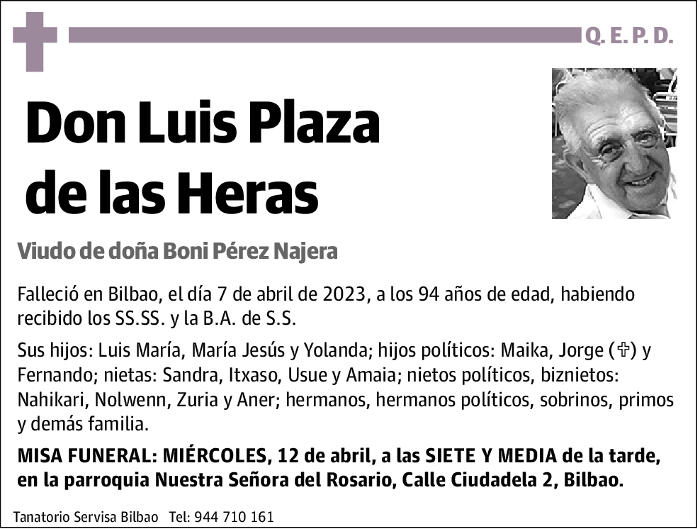 Luis Plaza De Las Heras