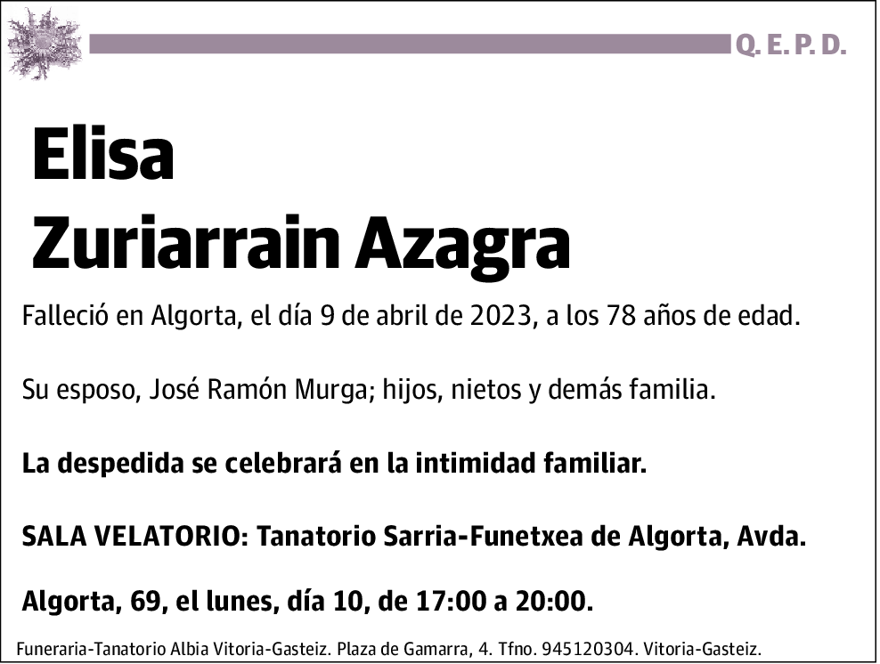 Elisa Zuriarrain Azagra