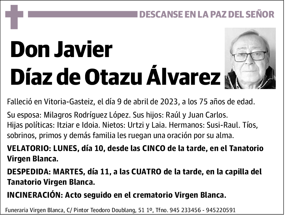 Javier Díaz de Otazu Álvarez