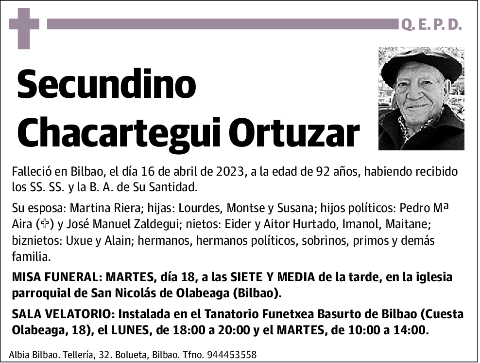 Secundino Chacartegui Ortuzar