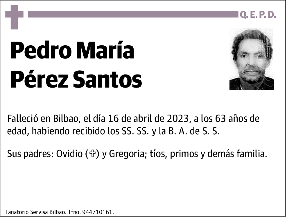 Pedro María Pérez Santos