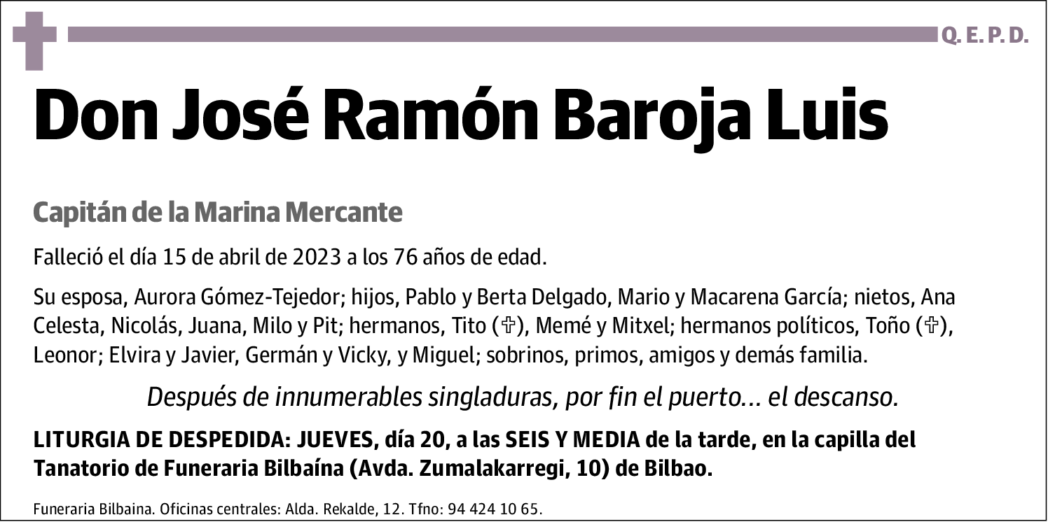 Jose Ramón Baroja Luis