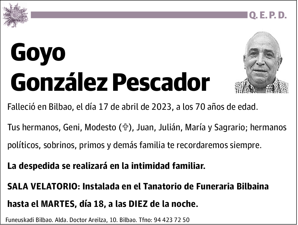 Gregorio González Pescador