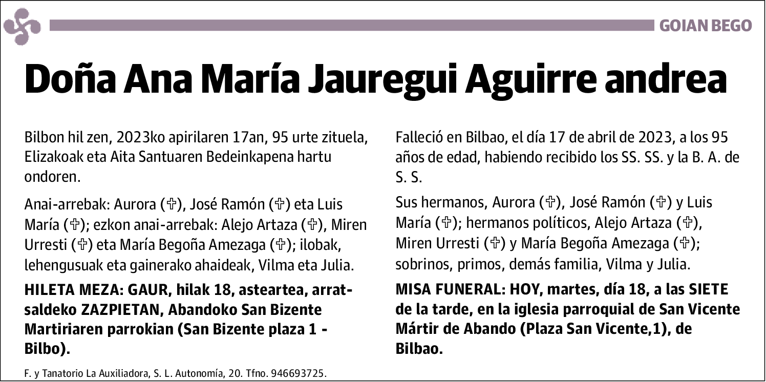 Ana María Jauregui Aguirre