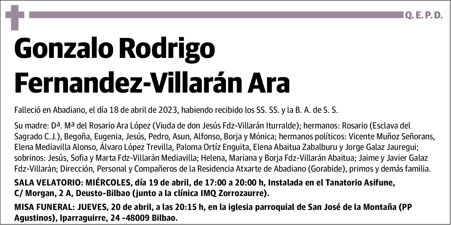 Gonzalo Rodrigo Fernández-Villarán Ara