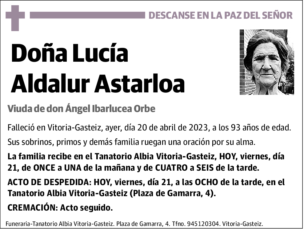 Lucía Aldalur Arstarloa