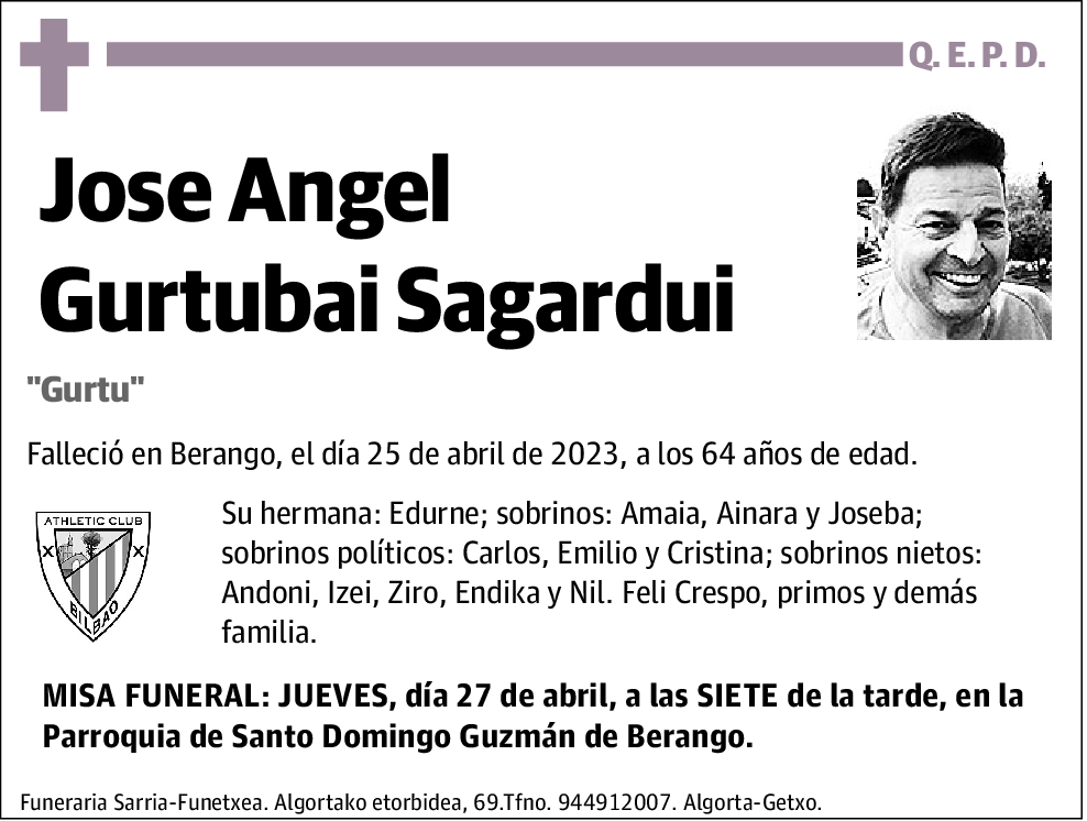 Jose Angel Gurtubai Sagardui