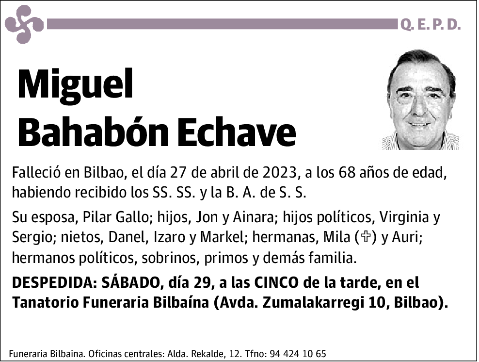 Miguel Bahabón Echave
