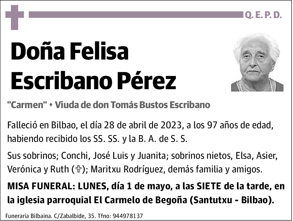 Felisa Escribano Pérez