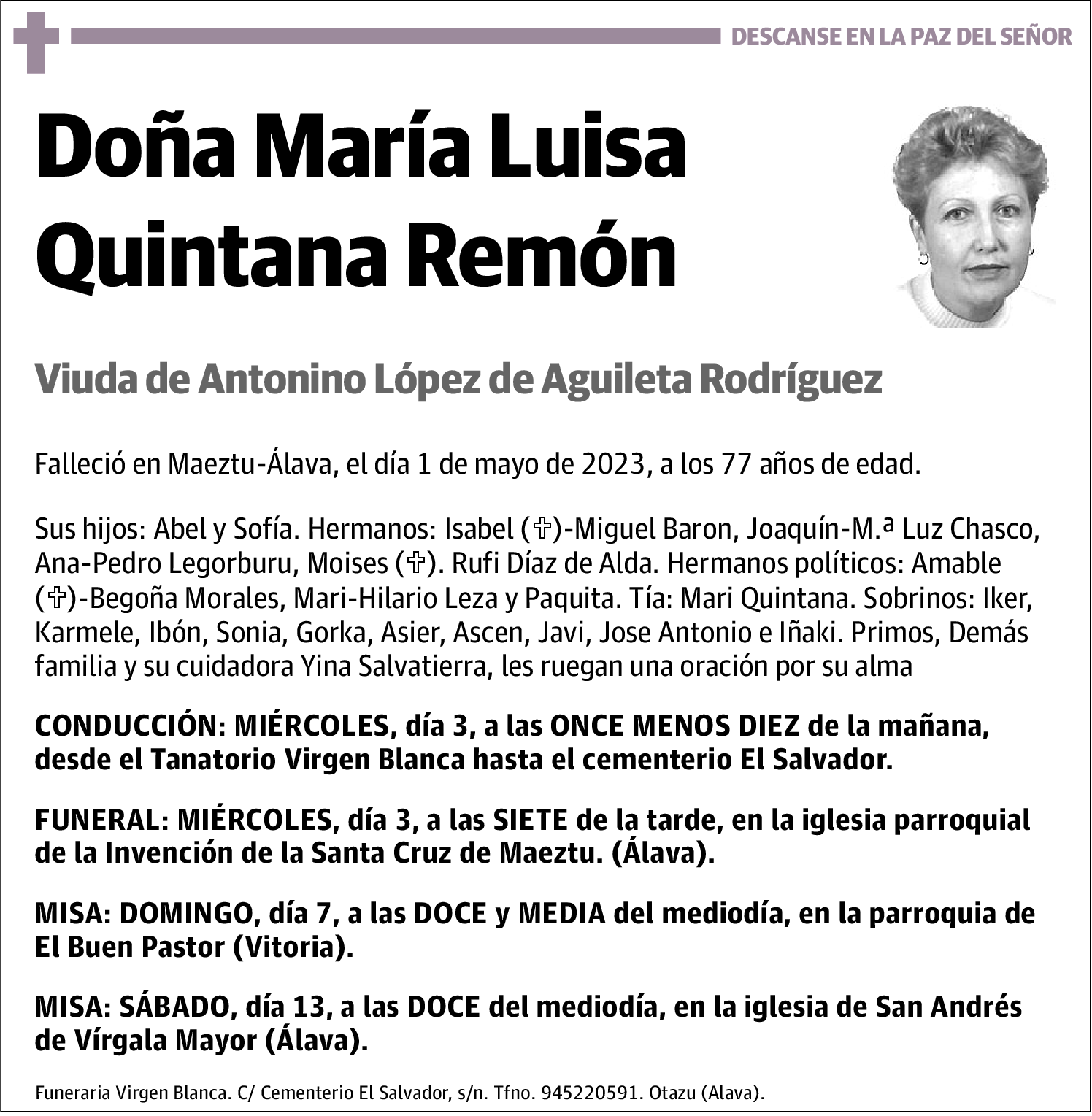 María Luisa Quintana Remón