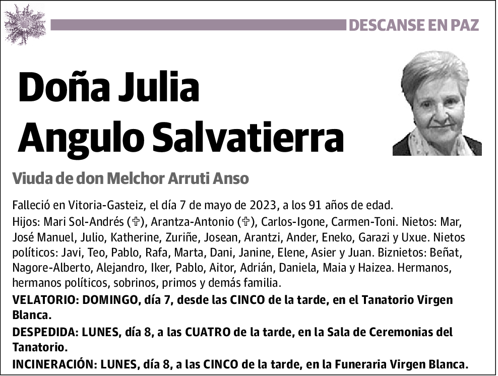 Julia Angulo Salvatierra