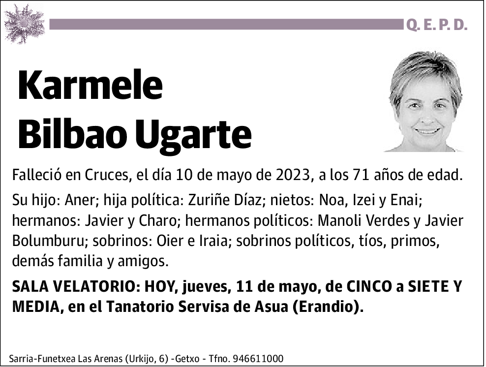 Karmele Bilbao Ugarte