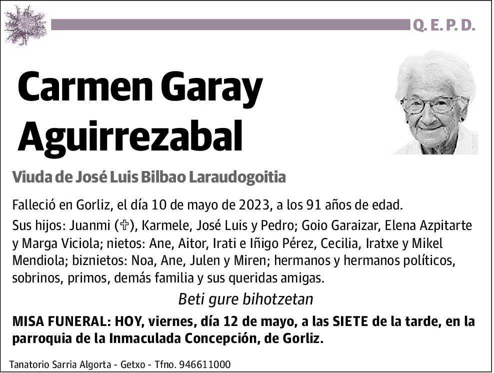 Carmen Garay Aguirrezabal