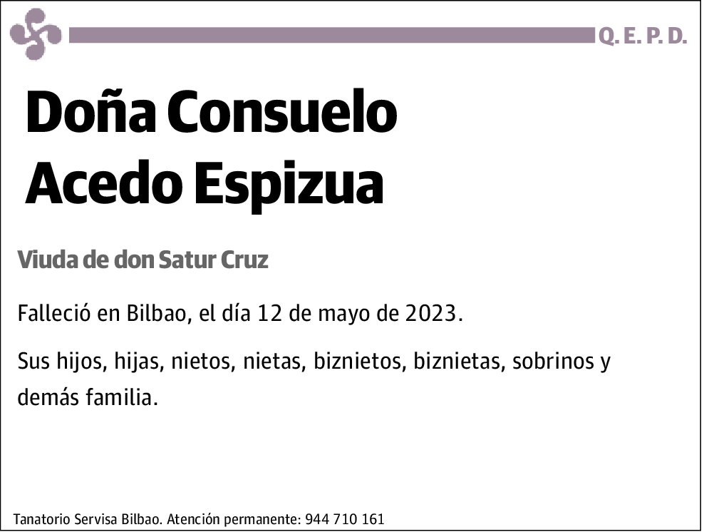 Consuelo Acedo Espizua