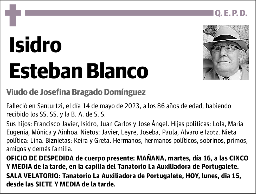 Isidro Esteban Blanco