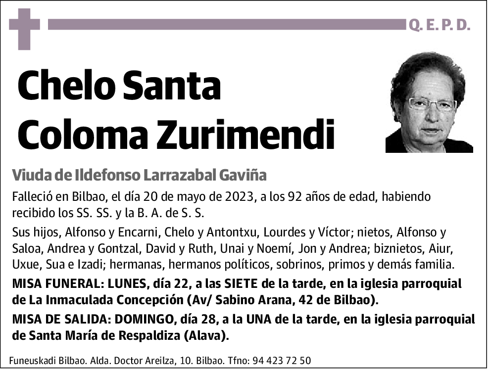 Chelo Santa Coloma Zurimendi