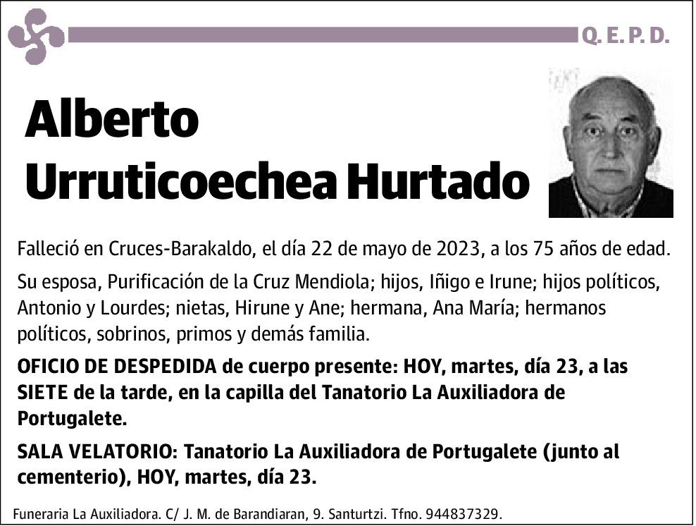 Alberto Urruticoechea Hurtado