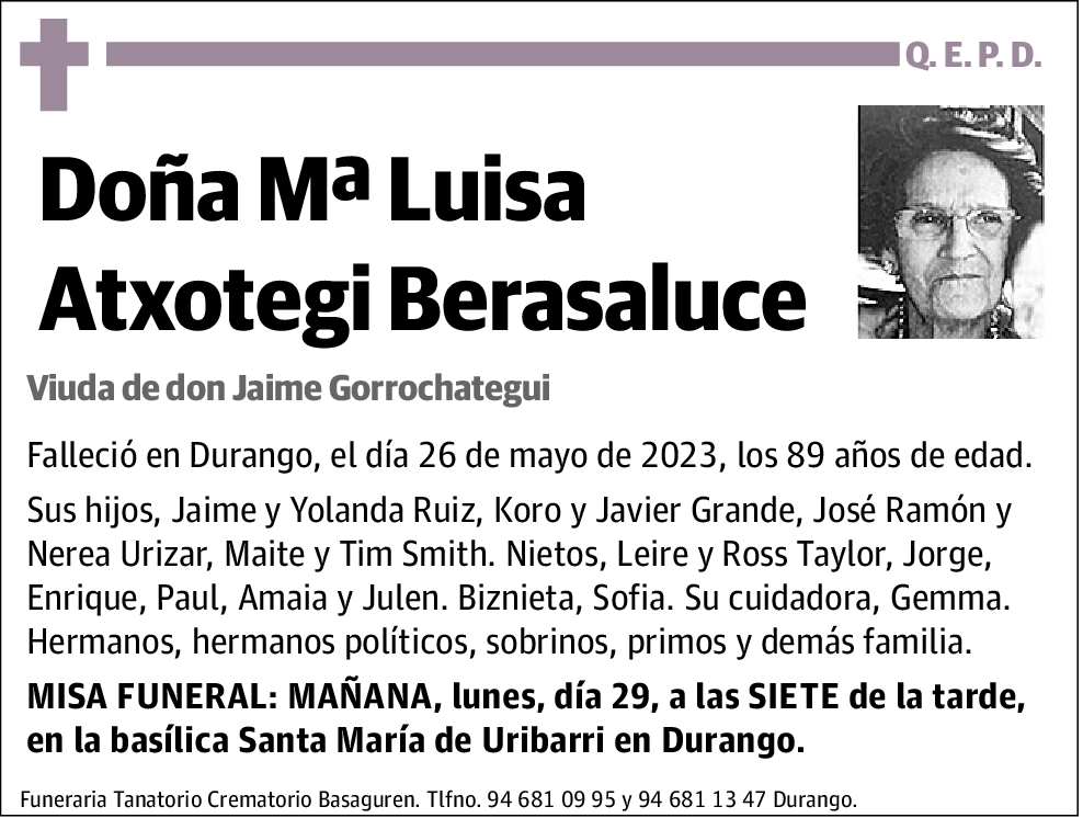 Mª Luisa Atxotegi Berasaluce