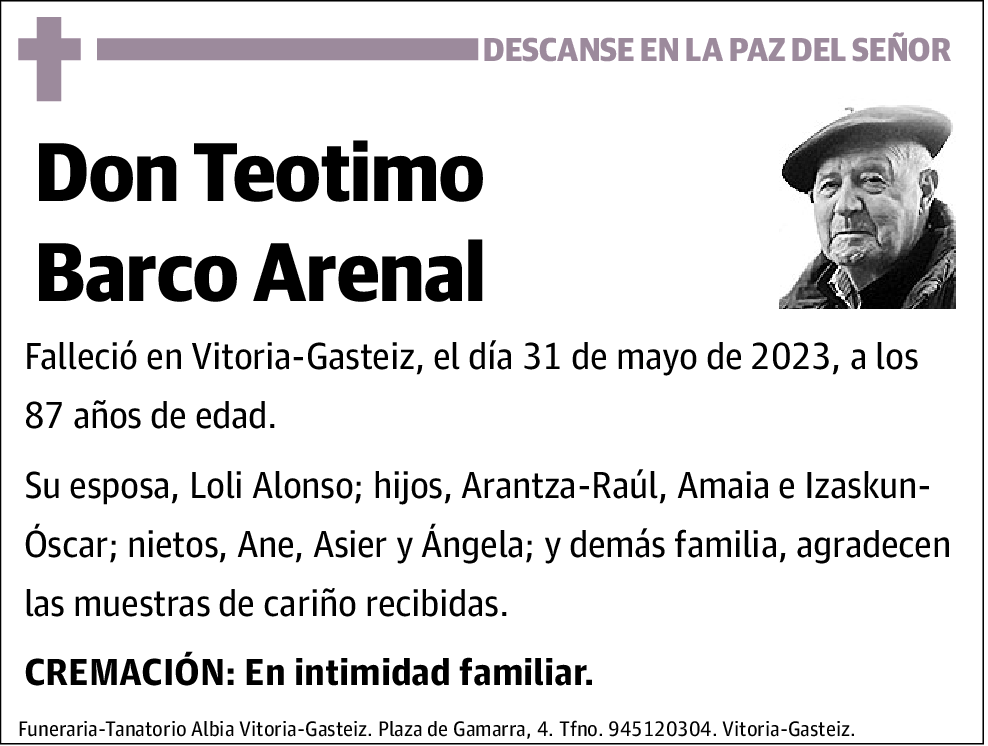 Teotimo Barco Arenal