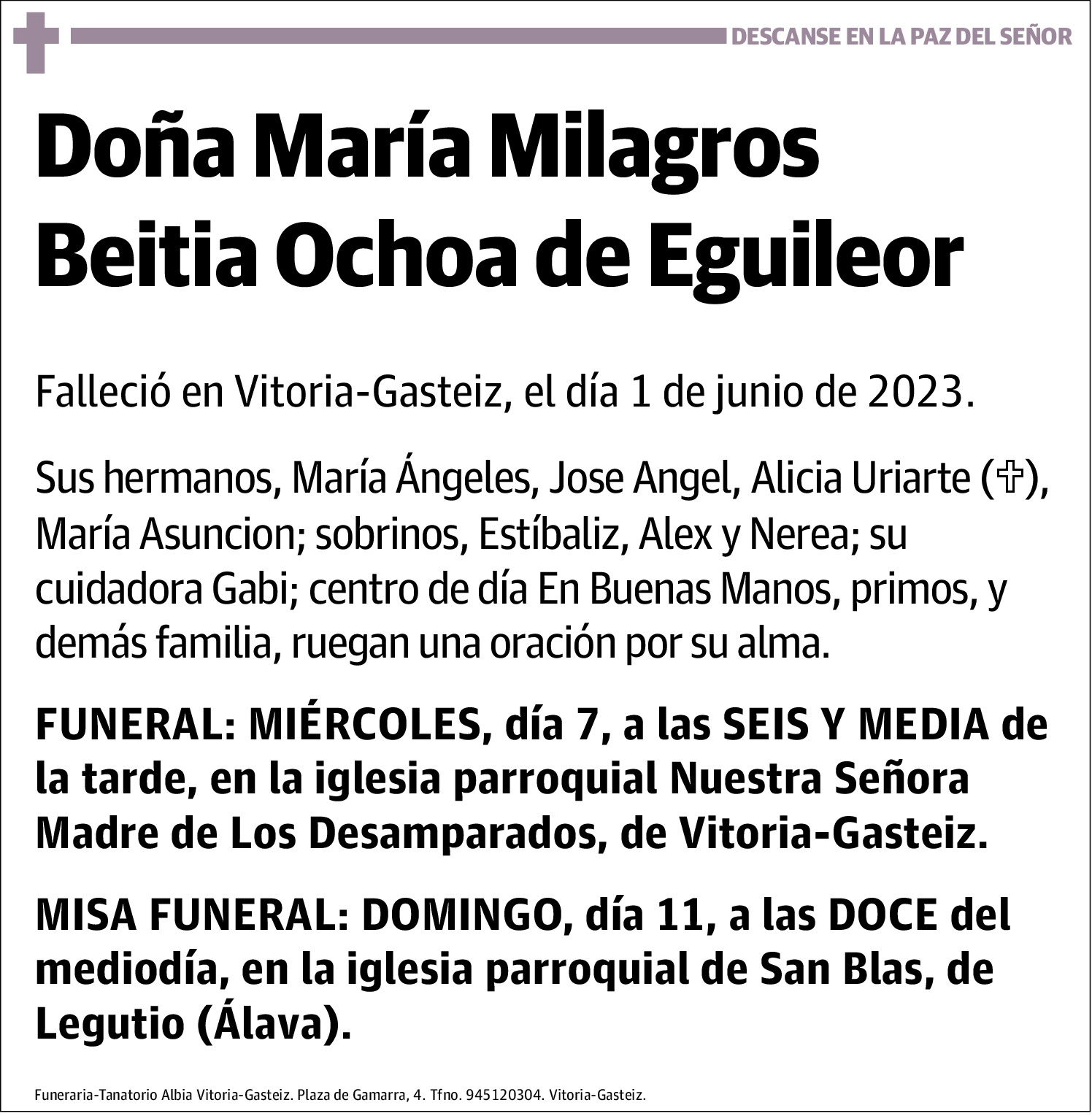María Milagros Beitia Ochoa de Eguileor