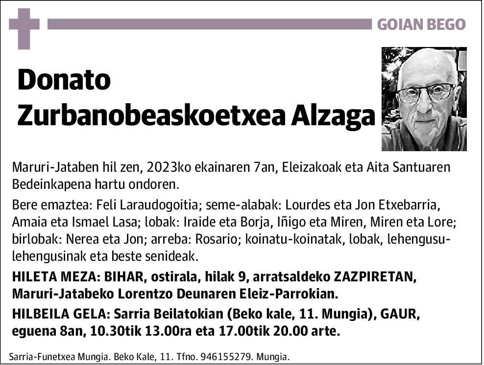 Donato Zurbanobeaskoetxea Alzaga