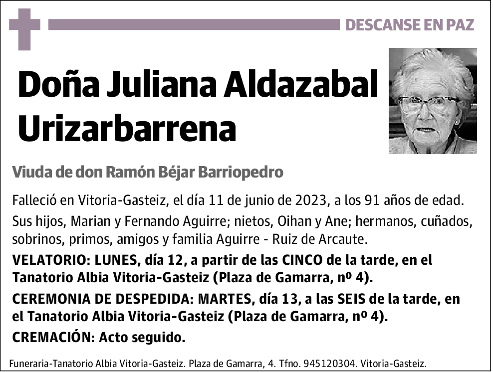 Juliana Aldazabal Urizarbarrena