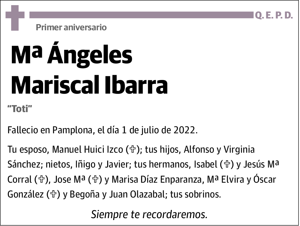 Mª Ángeles Mariscal Ibarra