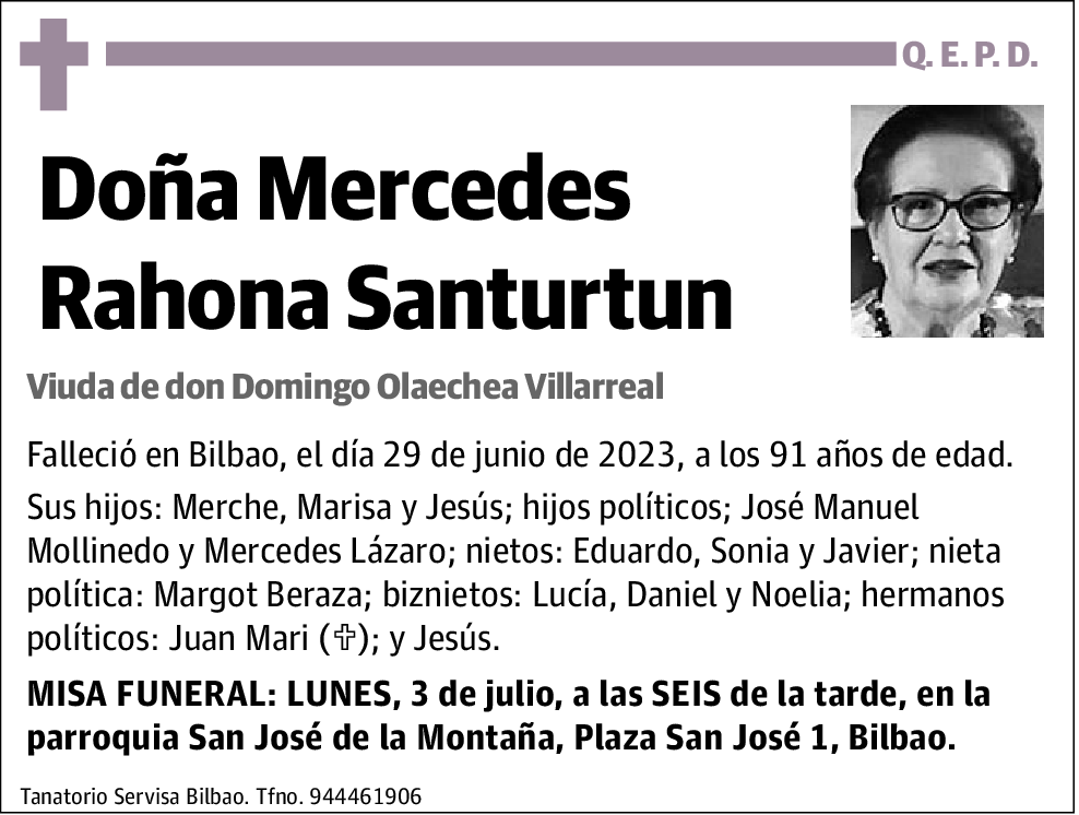 Mercedes Rahona Santurtun