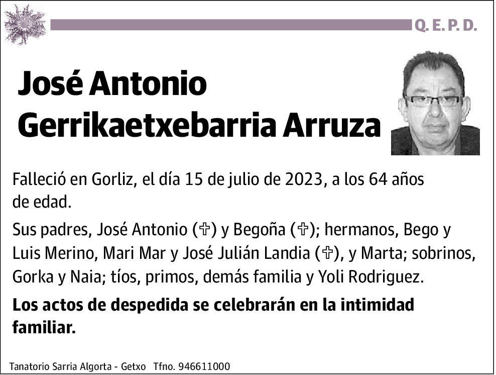 José Antonio Gerrikaetxebarria Arruza