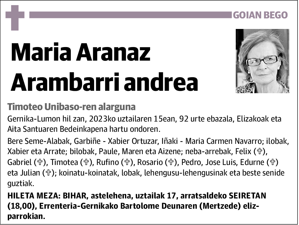Maria Aranaz Arambarri