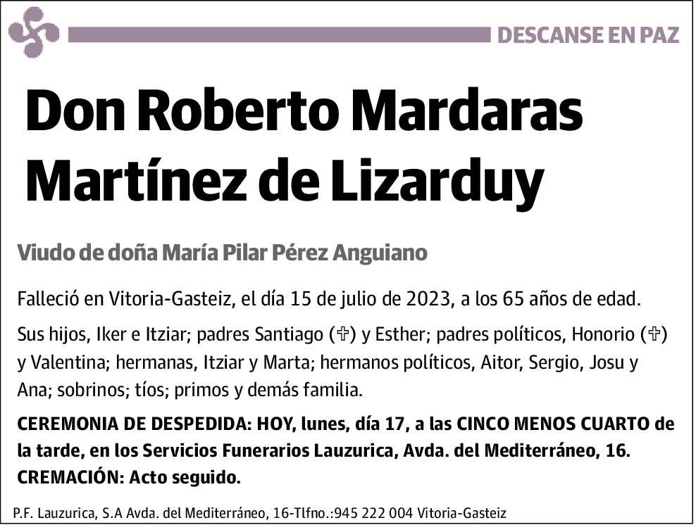 Roberto Mardaras Martinez de Lizarduy
