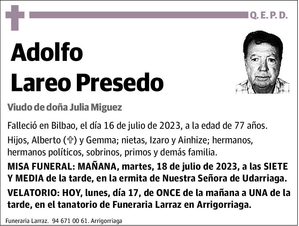 Adolfo Lareo Presedo