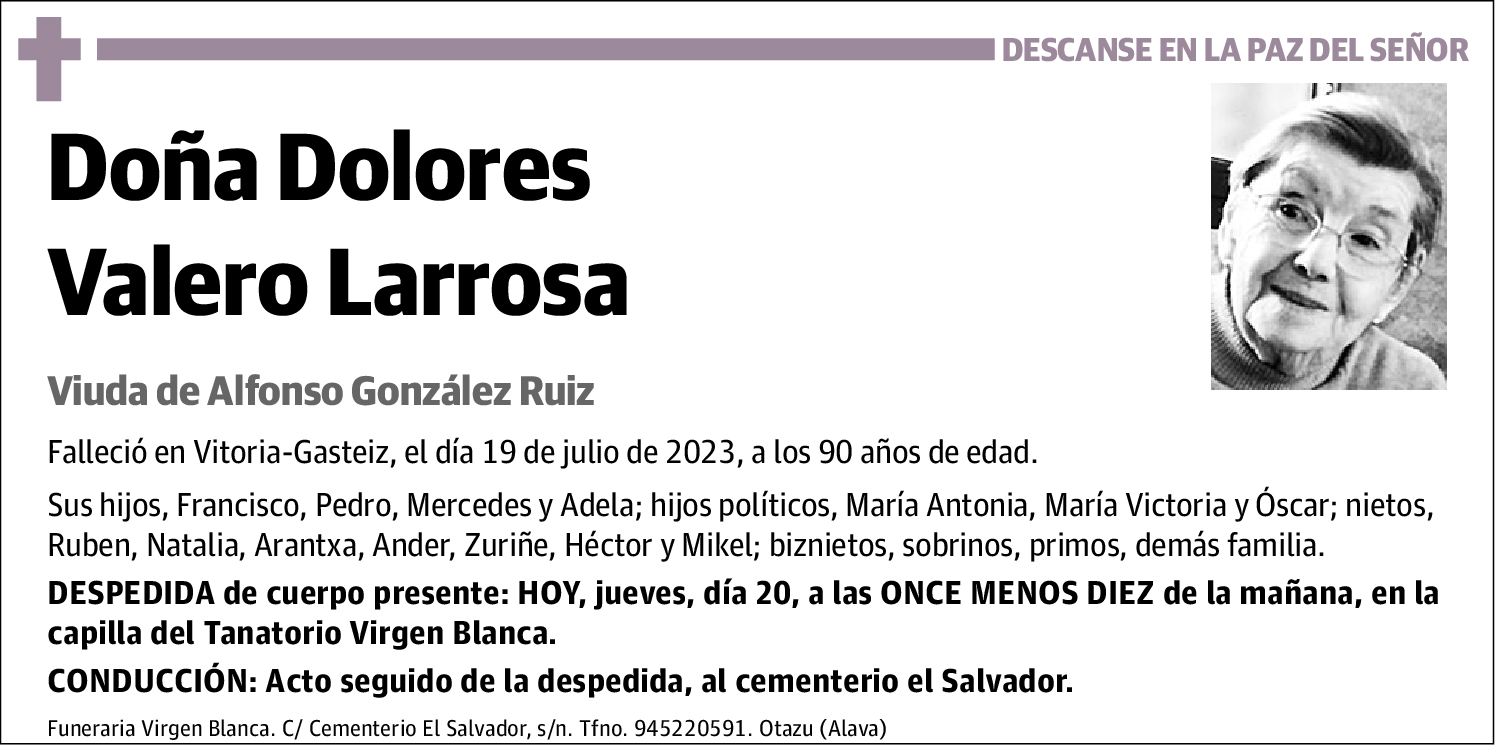 Dolores Valero Larrosa