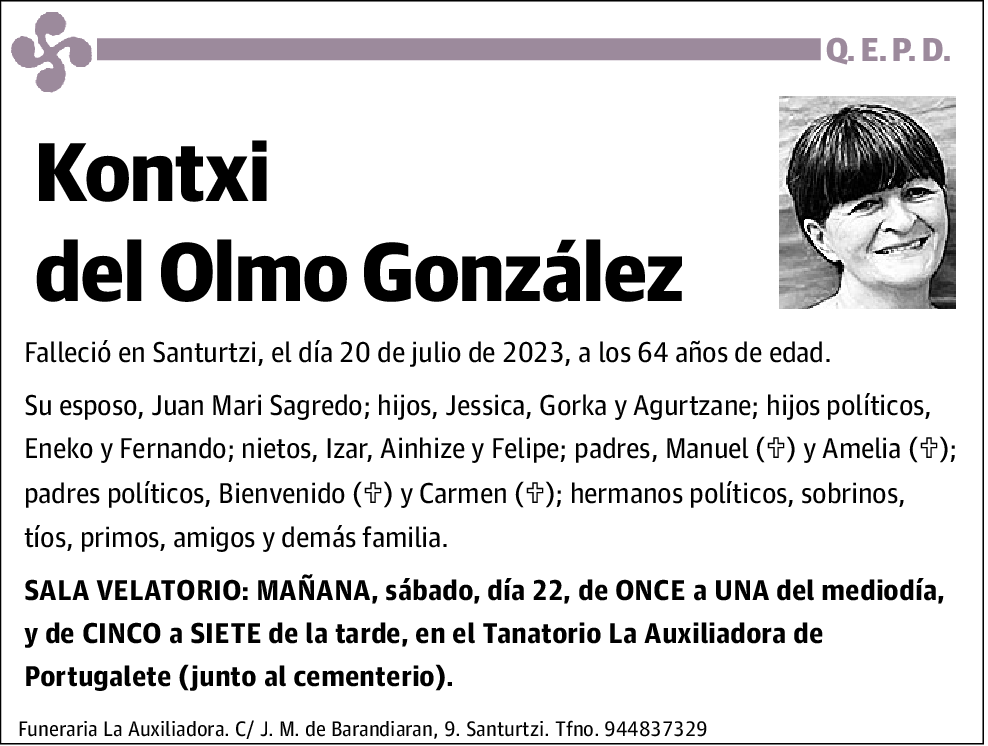 Kontxi Del Olmo González