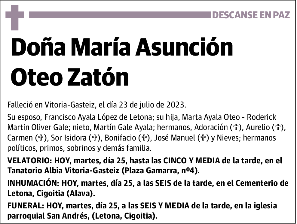 María Asunción Oteo Zatón