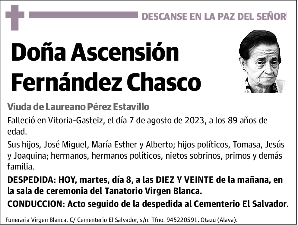 Ascensión Fernandez Chasco