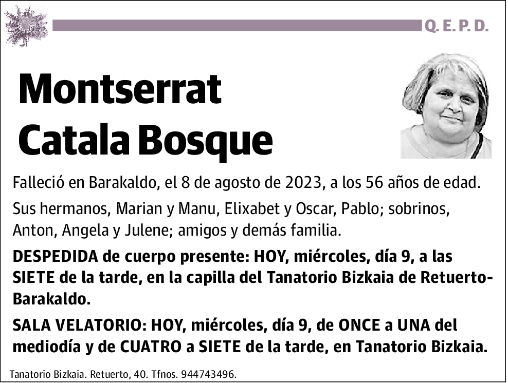 Montserrat Catala Bosque