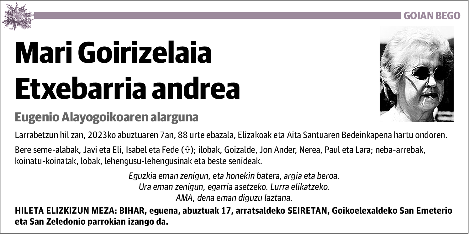 Mari Goirizelaia Etxebarria